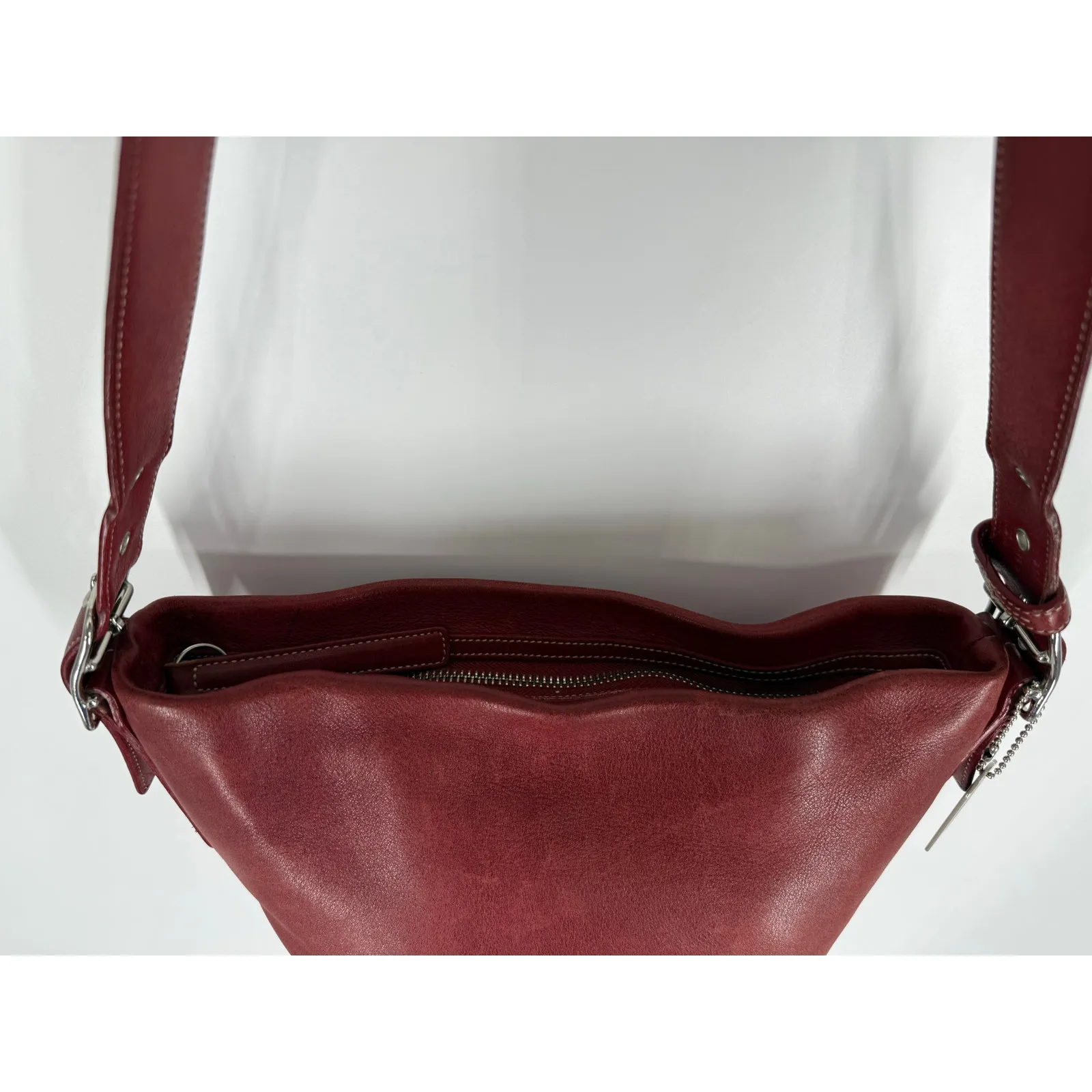 Vintage COACH Legacy Soho Soft Red Leather Bucket Shoulder Bag 9186 - Image 15