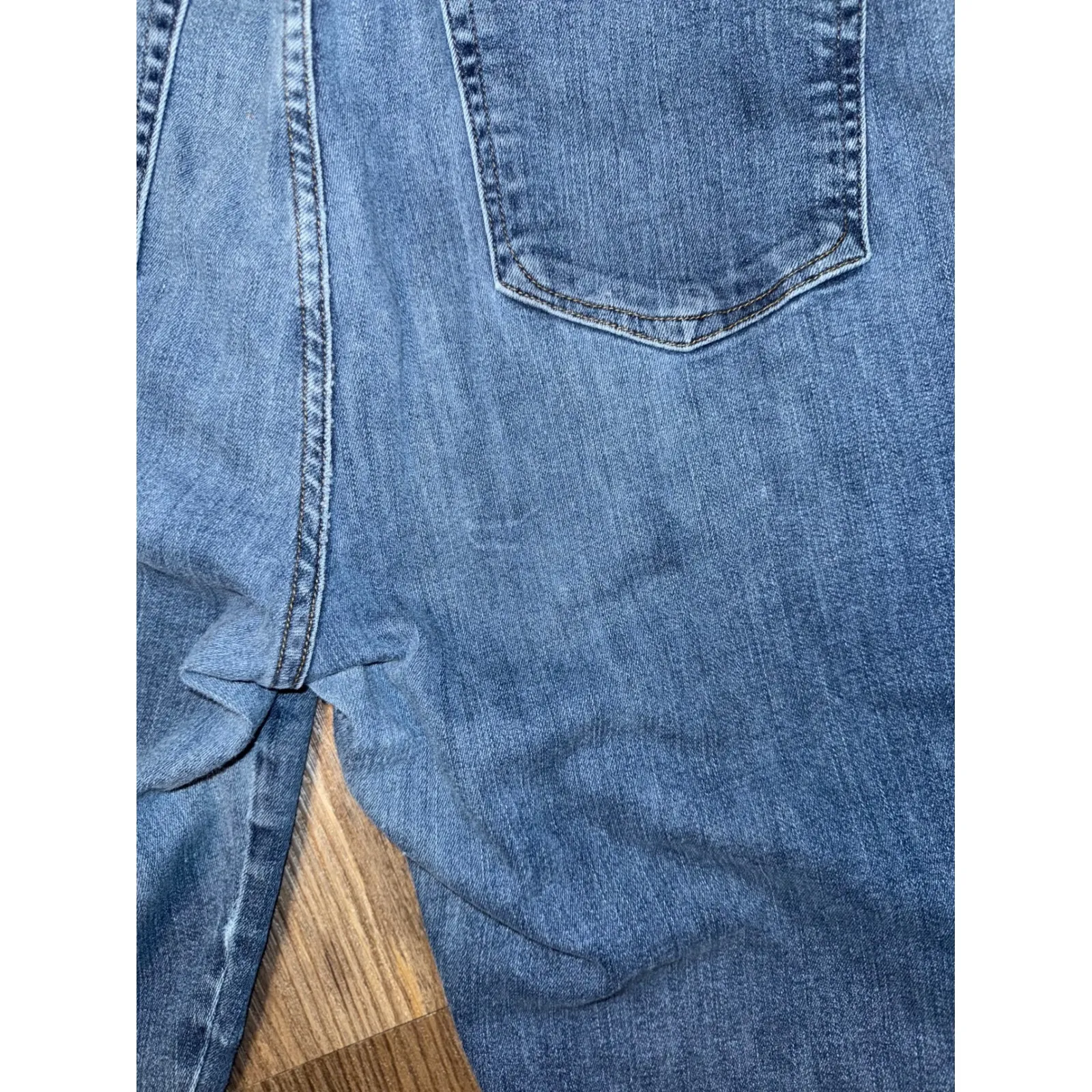 GOOD AMERICAN Good Legs High Rise‎ Skinny Jeans Blue Stripe Accent Size 18 - Image 6