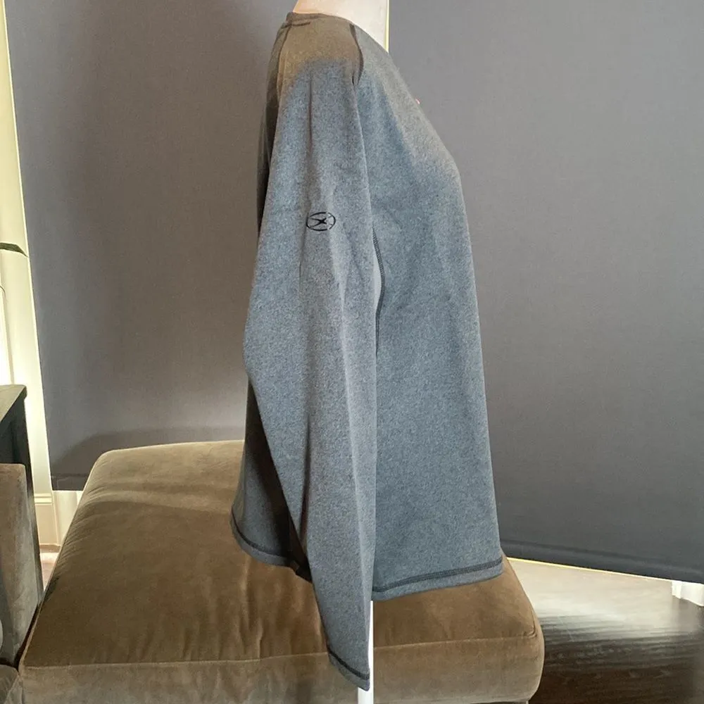 Women’s Xara Gray Fleece Lined Long Sleeve Athletic Sweatshirt Size L NWT Size L - Image 2