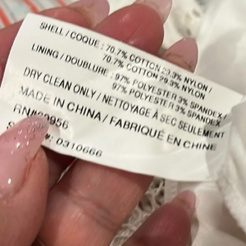 Shoshanna Womens Abella White Ivory Floral Lace Ruffled Cocktail Party Dress 6 - Image 6