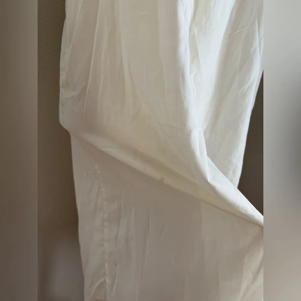 Vintage Barbizan Pale Yellow Chiffon Sheer Nightgown, Size Large - Image 4