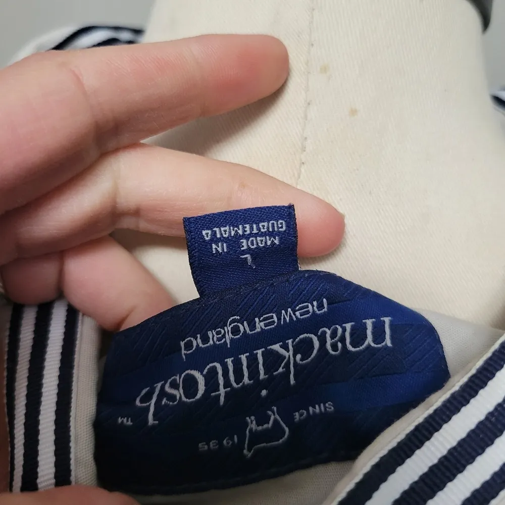 Mackintosh of New England Navy Hooded Parka Size Large - Image 7