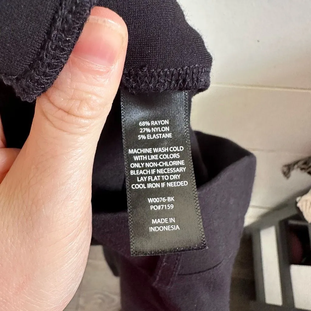 Betabrand Women’s Large Black Dress Pant Yoga Pants Straight Fit - Image 5