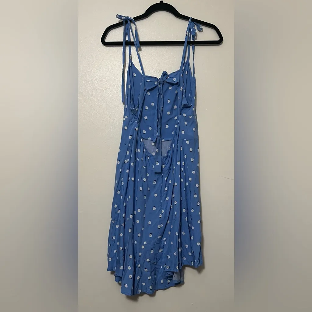 Wild Fable XL Blue Daisy Print Tie Strap Dress with Open‎ Back Bow - Image 2