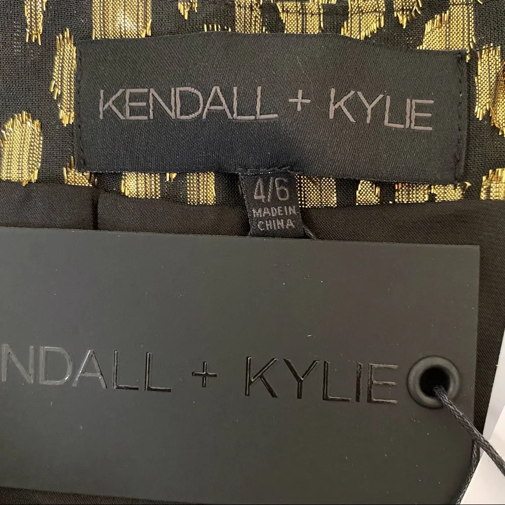KENDALL & KYLIE Metallic Surplice Dress 4/6 NWT - Image 10