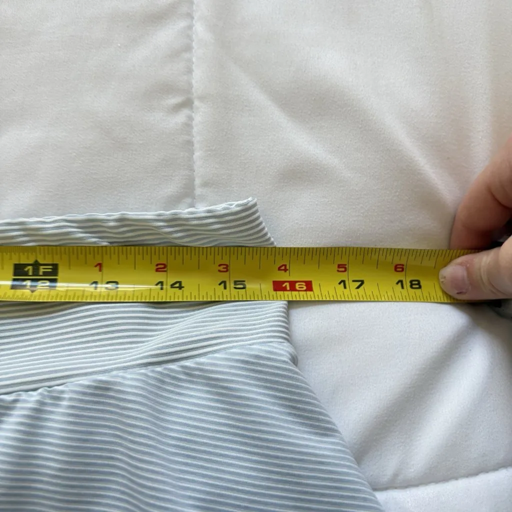 Adidas Parley Womens Size Large White Blue Skirt Skort Striped Golf Tennis - Image 5