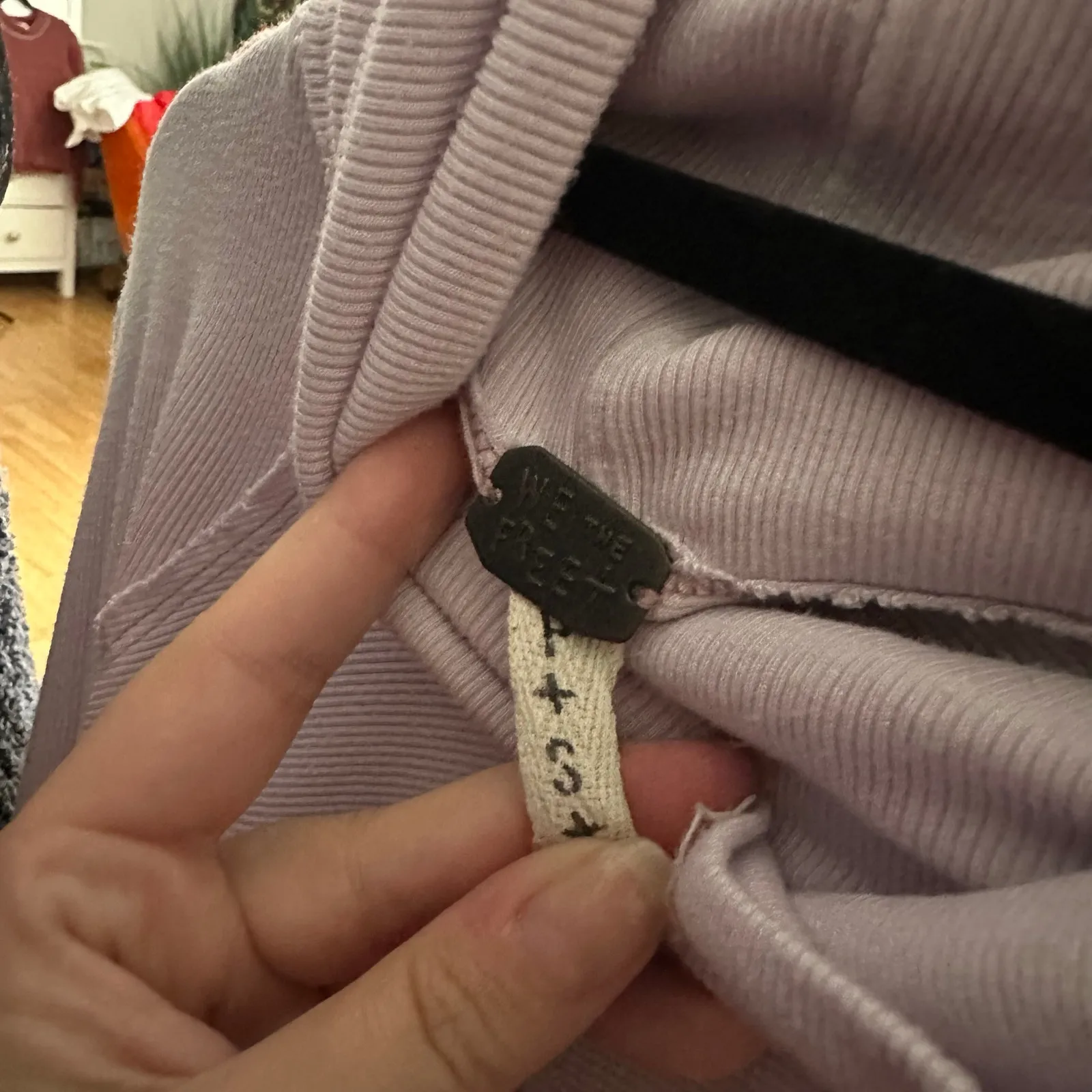 Free People  Alameda Turtleneck Pullover Top Lilac Size Small - Image 2