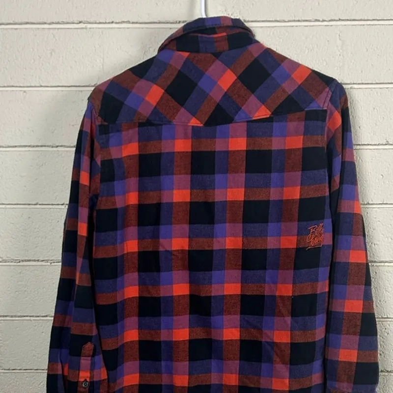 Billabong Design Works plaid flannel size S - Image 8
