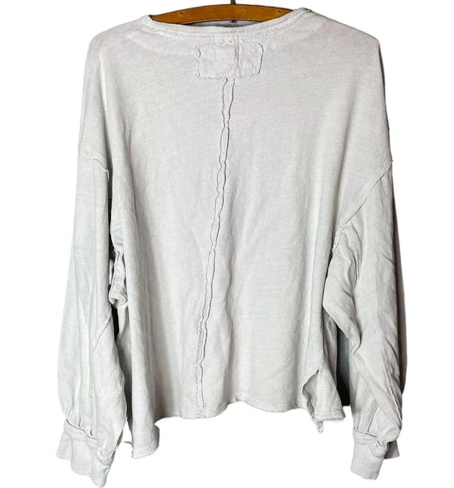 Free People Care Women’s Ready for This Tee Size Medium in Ivory - Image 7