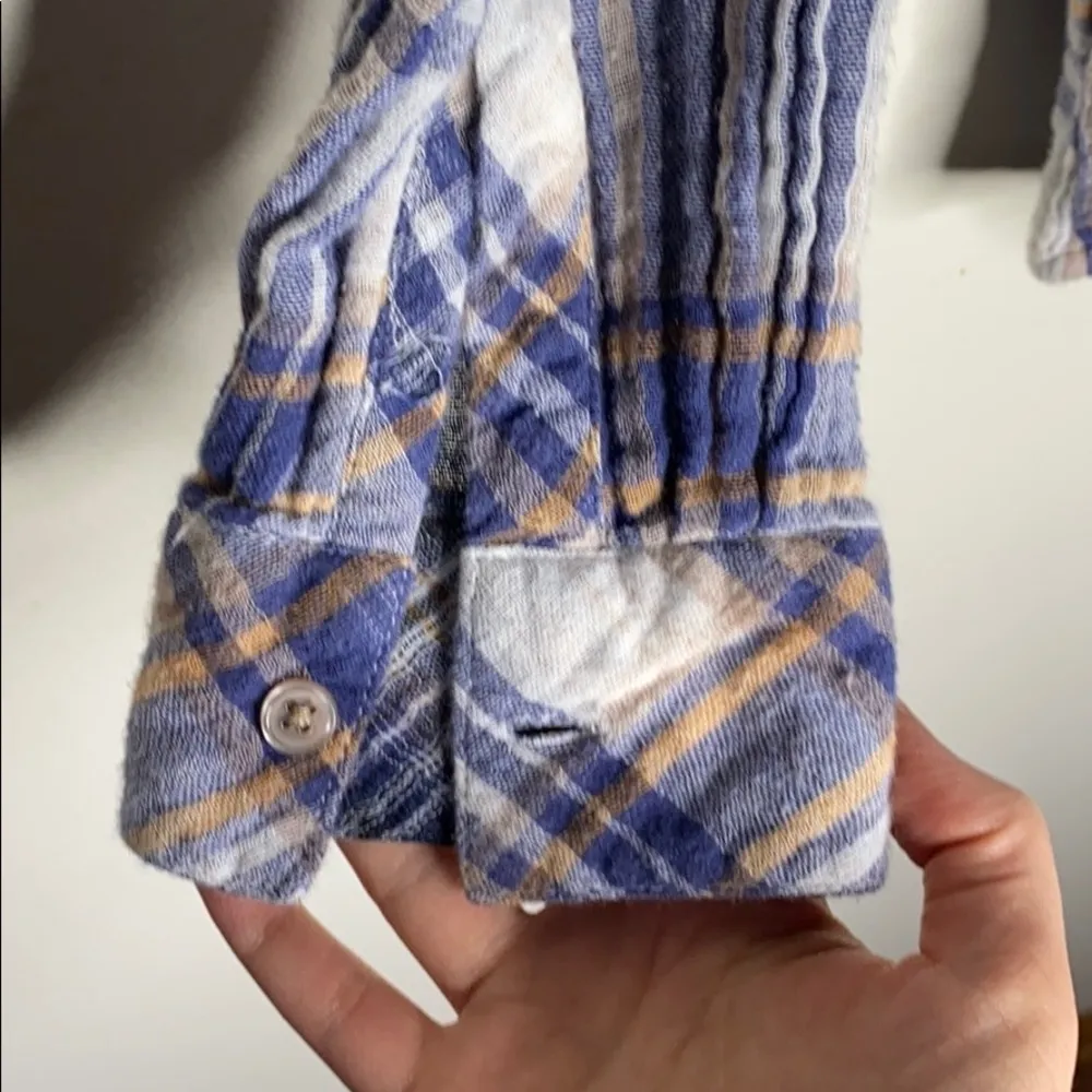 Rails blue, white and tan combo plaid shirt - Image 5