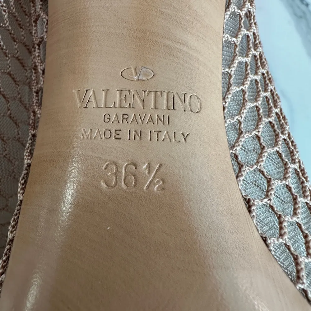 Valentino Garavani Alcove Mesh Rockstud Booties - Image 9