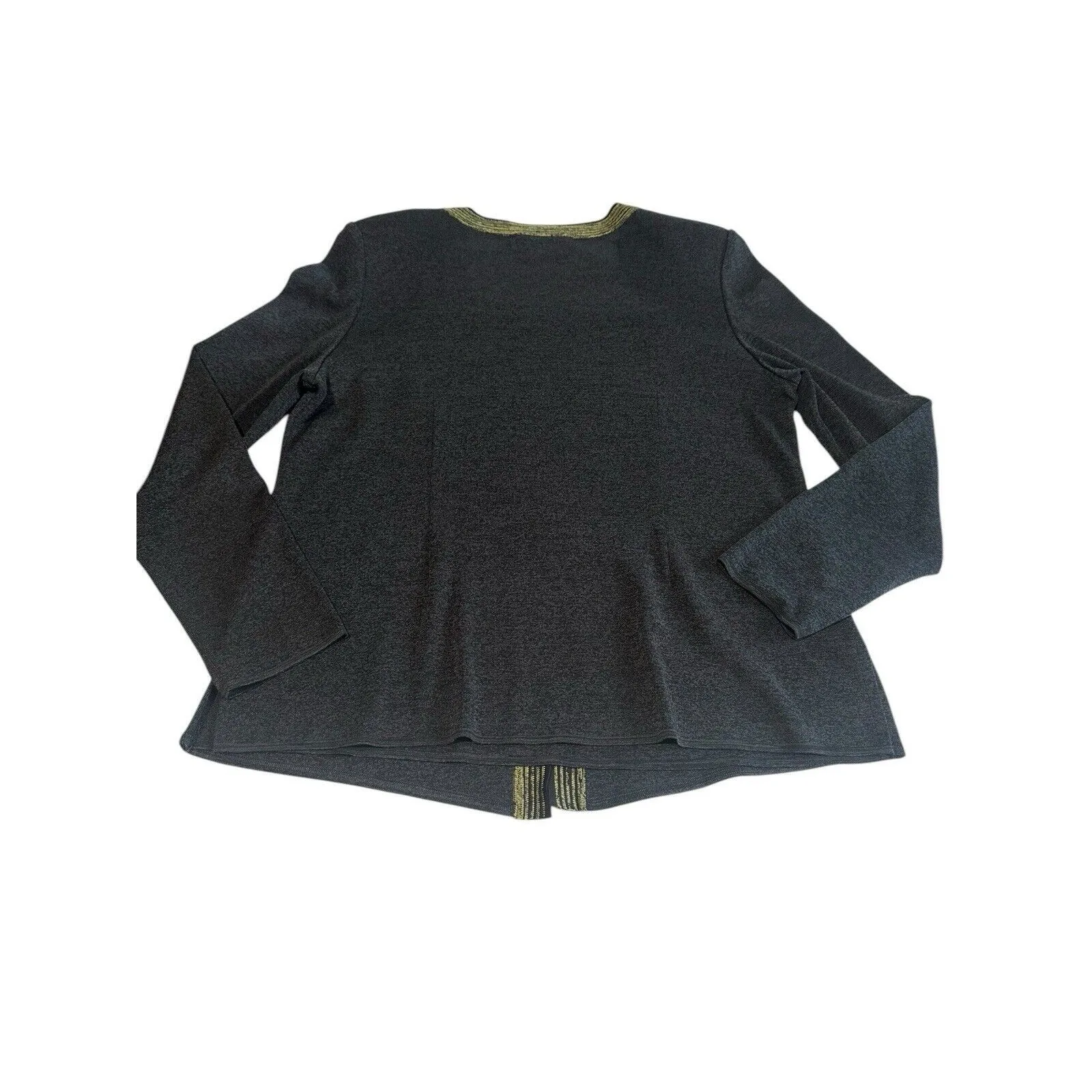 Exclusively Misook Women’s Size Large Black Sweater Cardigan Travel Knit #B2-3‎ - Image 7