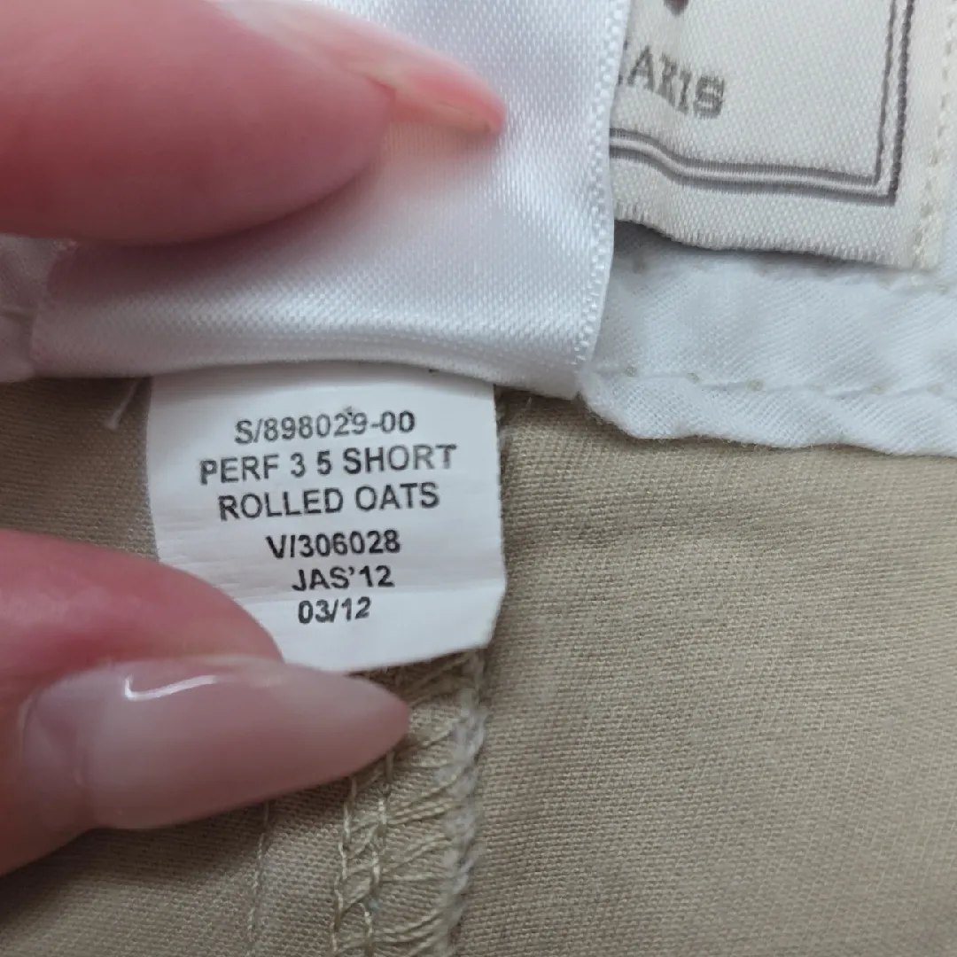 Old Navy Khaki Shorts Perfect 3.5" Beige Rolled Oats Womens Size 12 - Image 6