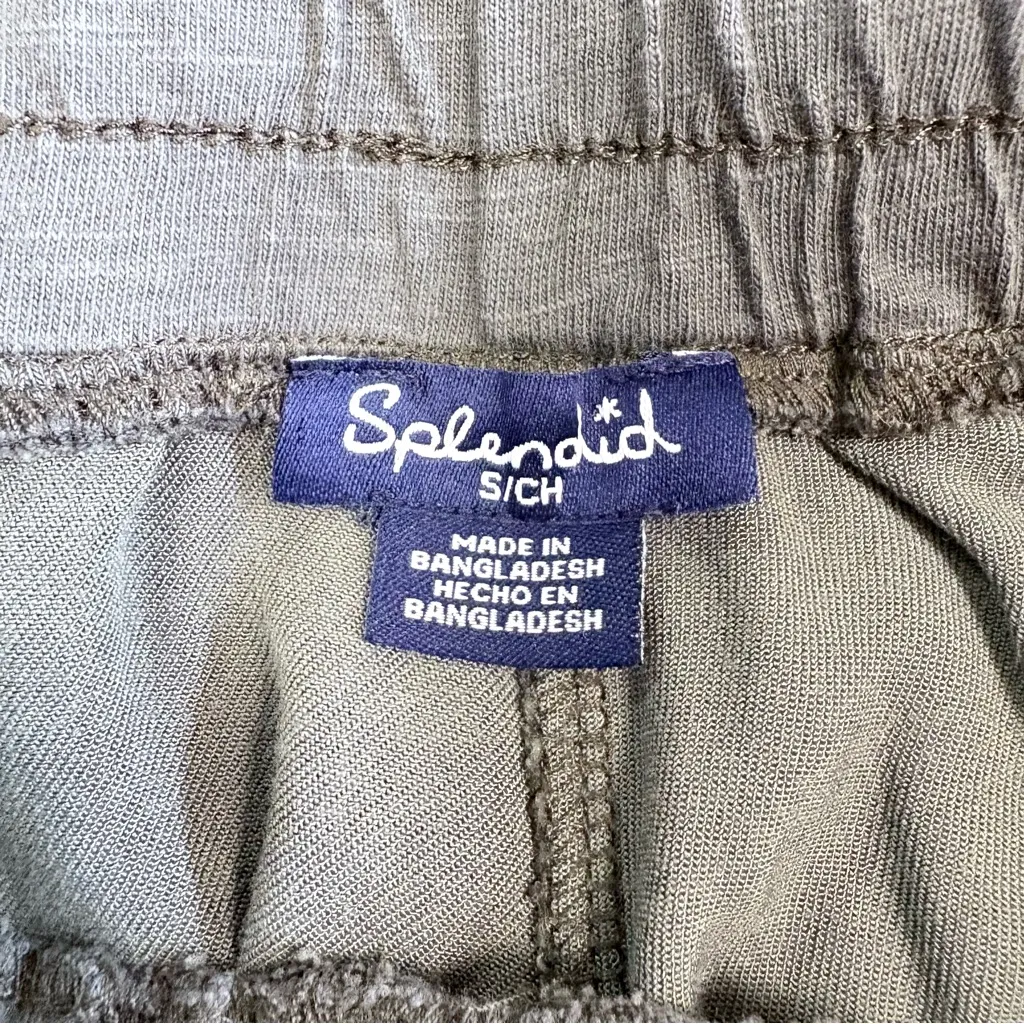 Splendid Camo Jogger Pants in Gray Green Small - Image 10