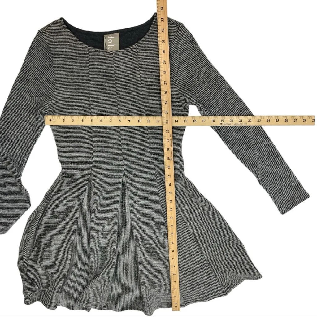 ANTHROPOLOGIE Dolan Left Coast Collection Lined Piper Gray Sweater Dress Sz SM - Image 11