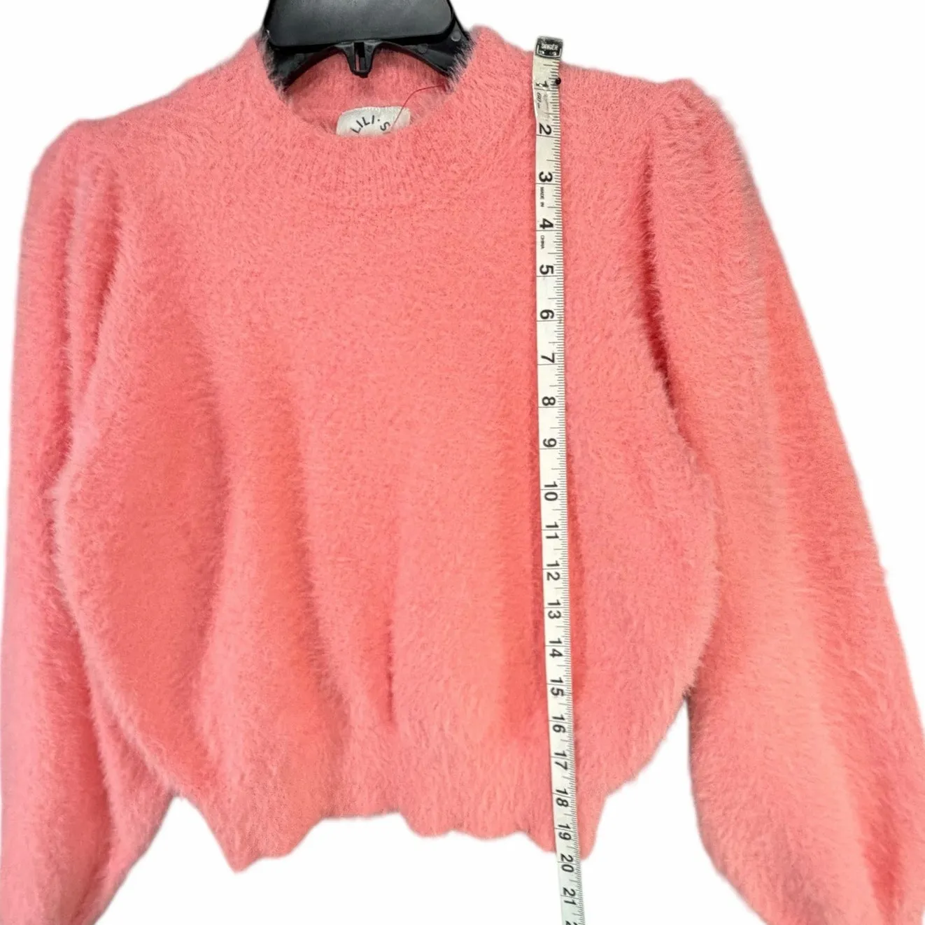 Lili Sidonio Molly Bracken Jumper Sweater XS Pink Fuzzy Parisian Soft Feminine - Image 8