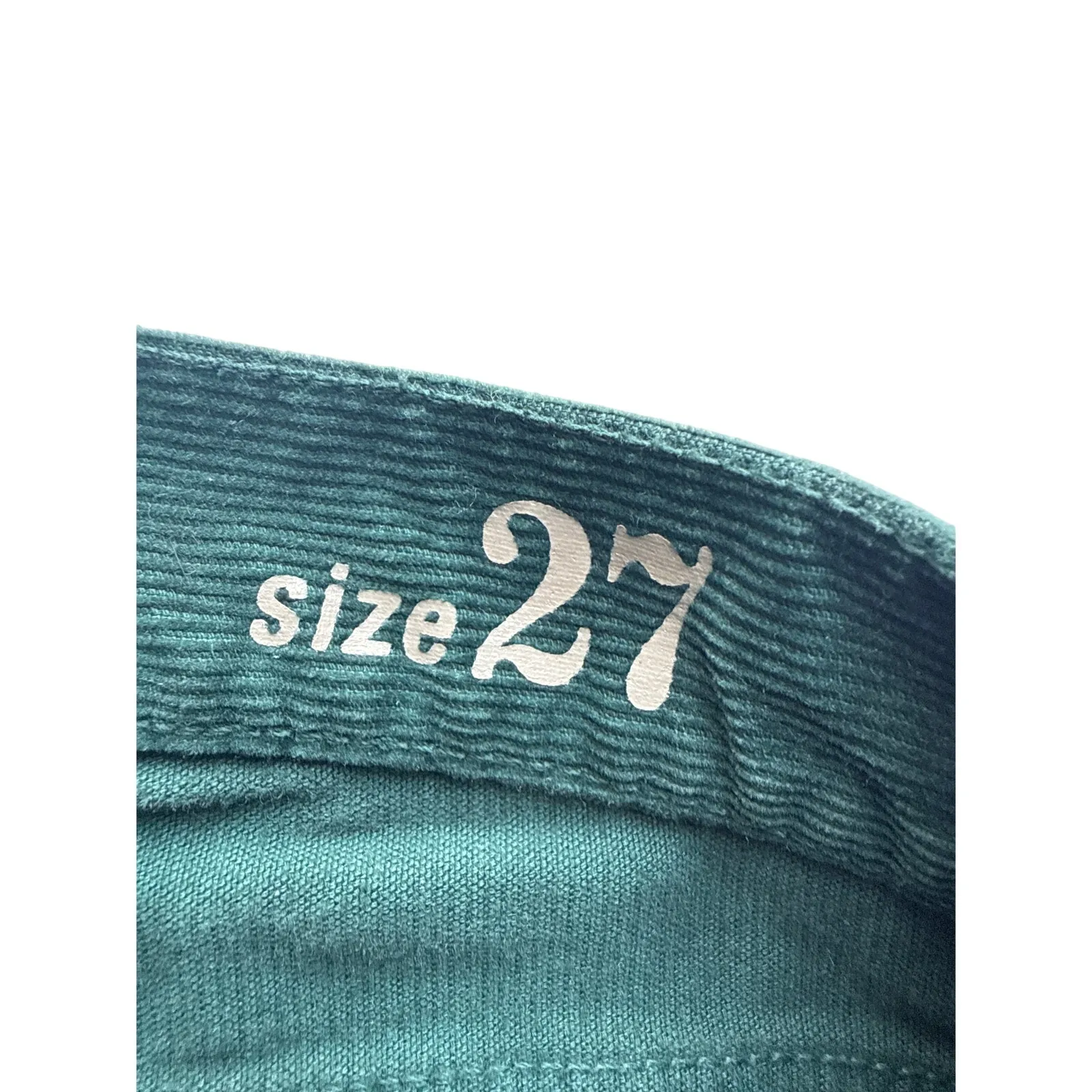 J.Crew Reid Fit Green Corduroy Skinny Pants Size 27 - Image 5