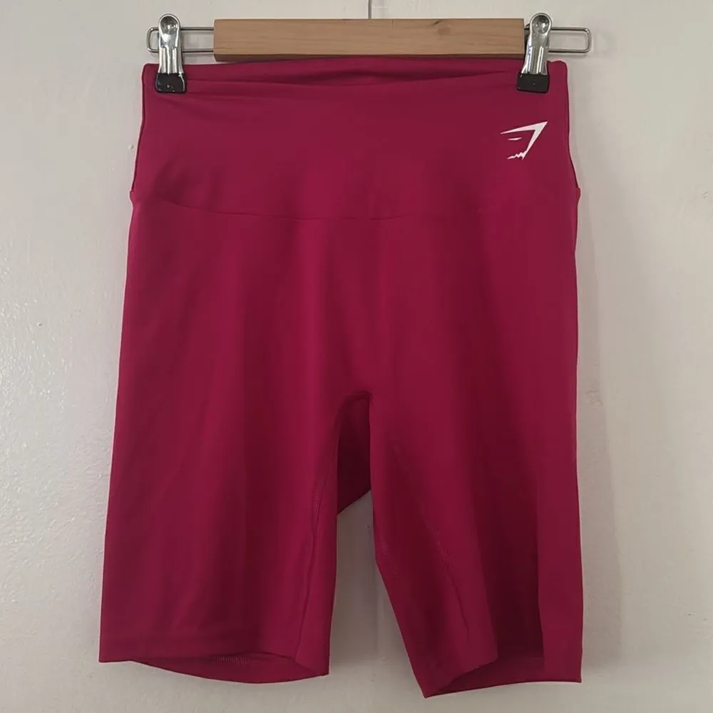 Gym Shark pink bikers short EUC - Image 2
