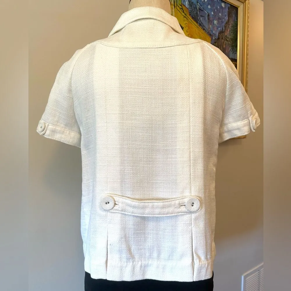 BR Off-White Short Sleeves Jacket/Blazer - Image 2