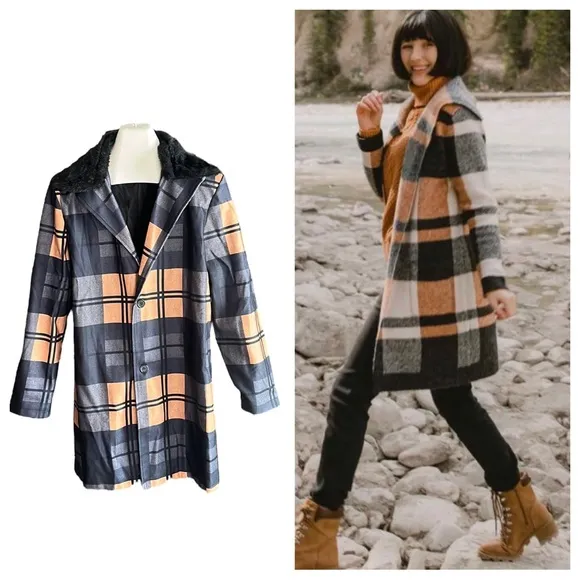 Boutique brand 2 button peacoat Black Size L - Image 2