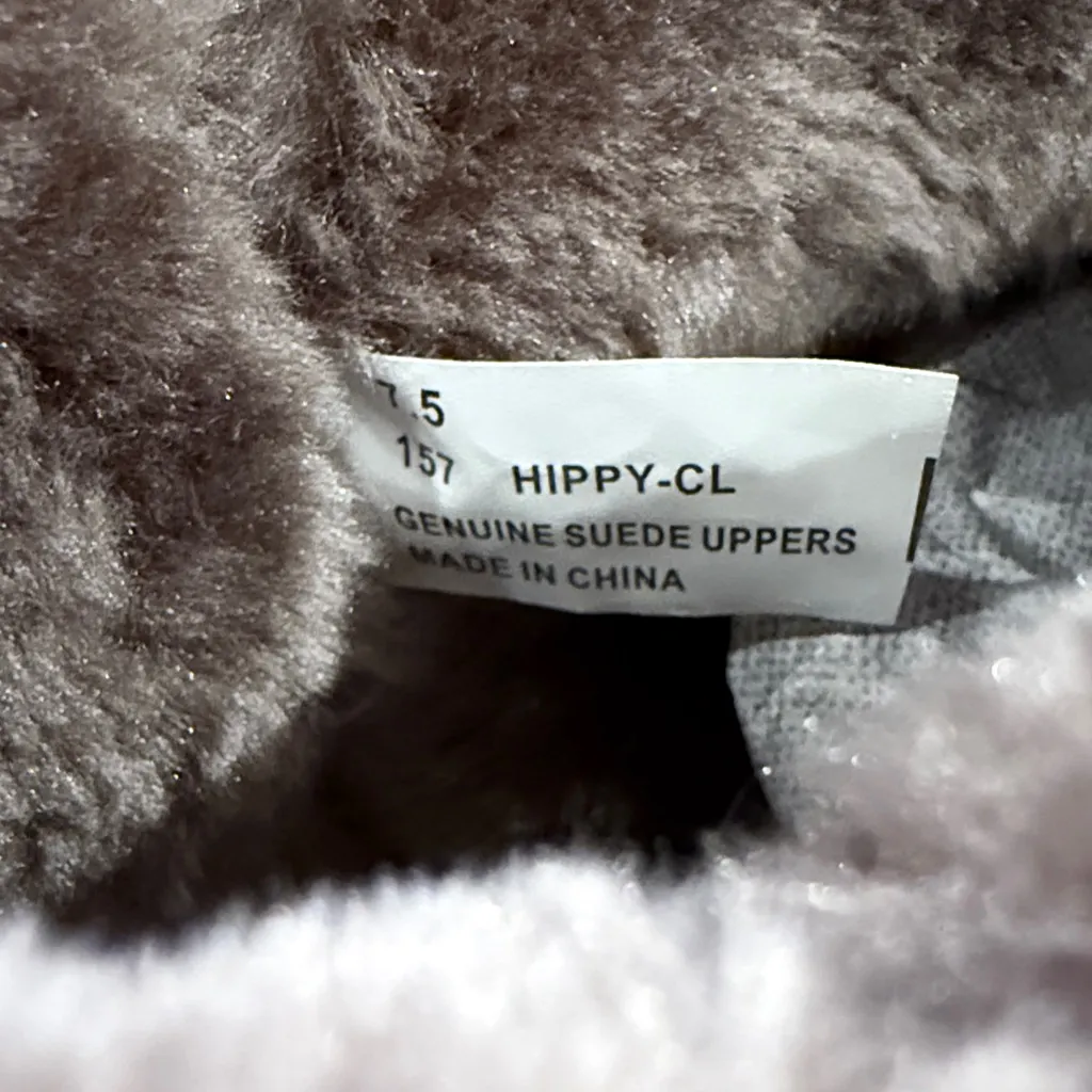 Project Hippy Mini Classic Cloud Mushroom Suede Ankle Plush Slip On Boots Brown Size 7.5 - Image 10