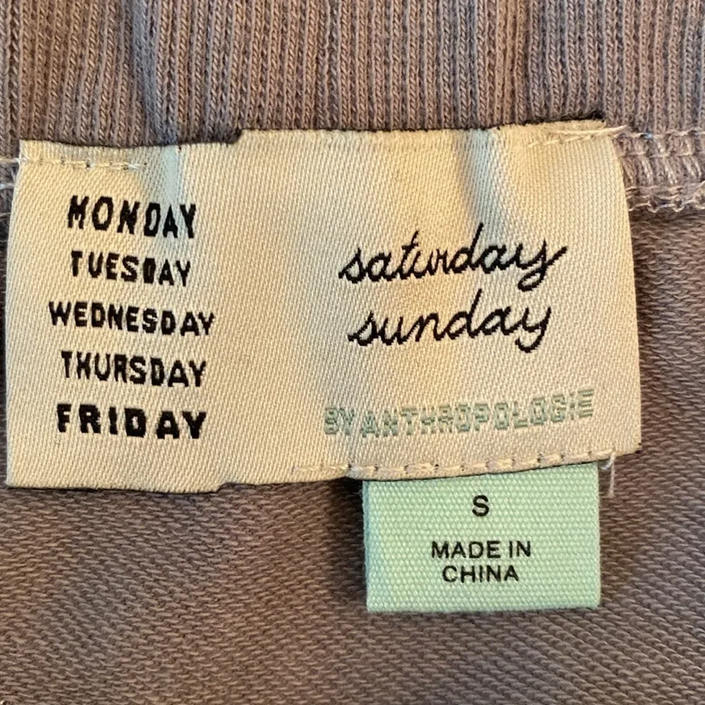 Anthropologie Saturday Sunday Gray Animal Print Jogger Lounge Pants Size SMALL - Image 4