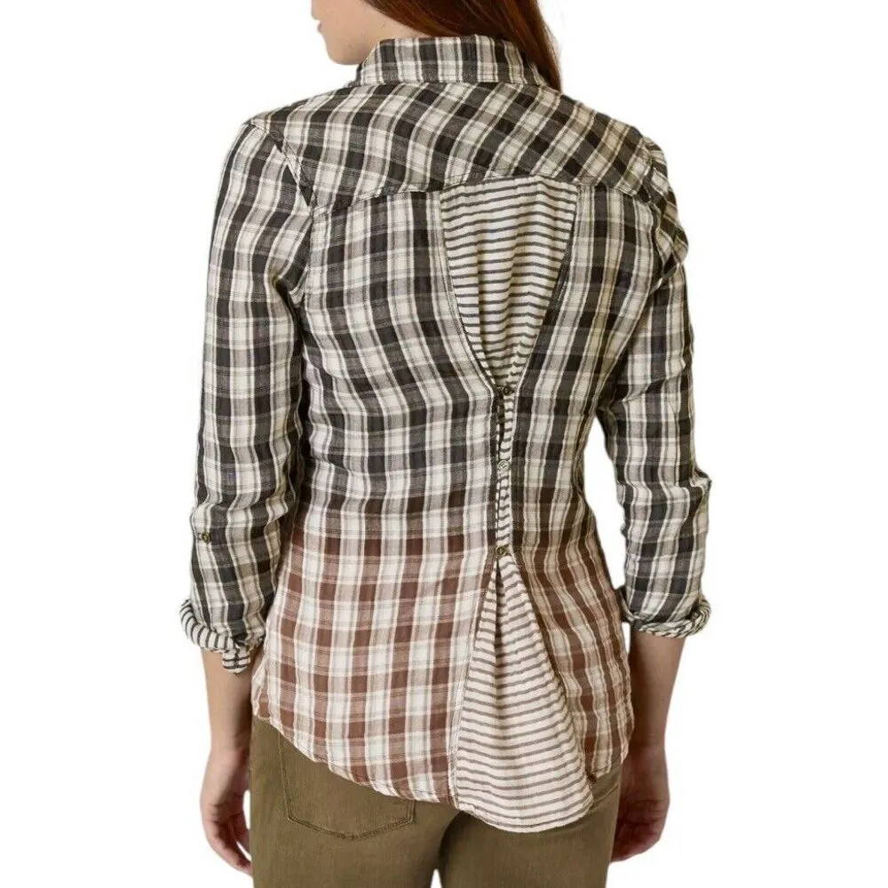 Coco + Jaimeson Womens Blouse Size Small Plaid Shirt Long Sleeve Rodeo Western - Image 2