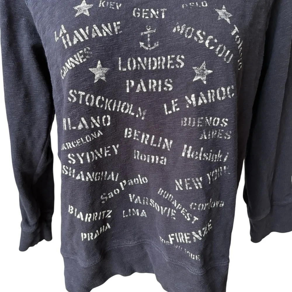 J. Crew Factory Port Of Call Navy Pullover
Sweatshirt Top.l Blue Size L - Image 6