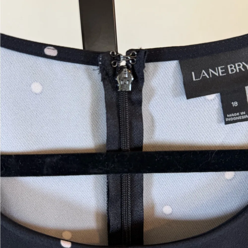 Lane Bryant 18 Black White Polka Dot Top Vintage Inspired Feminine Flirty Retro - Image 5