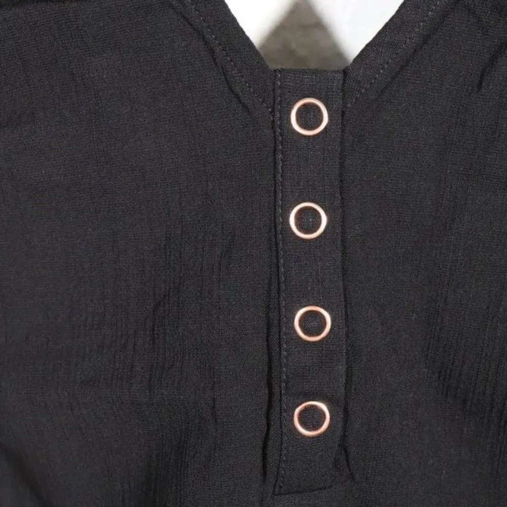 NWT Free People X Revolve Larissa Bodysuit in Black - Image 3