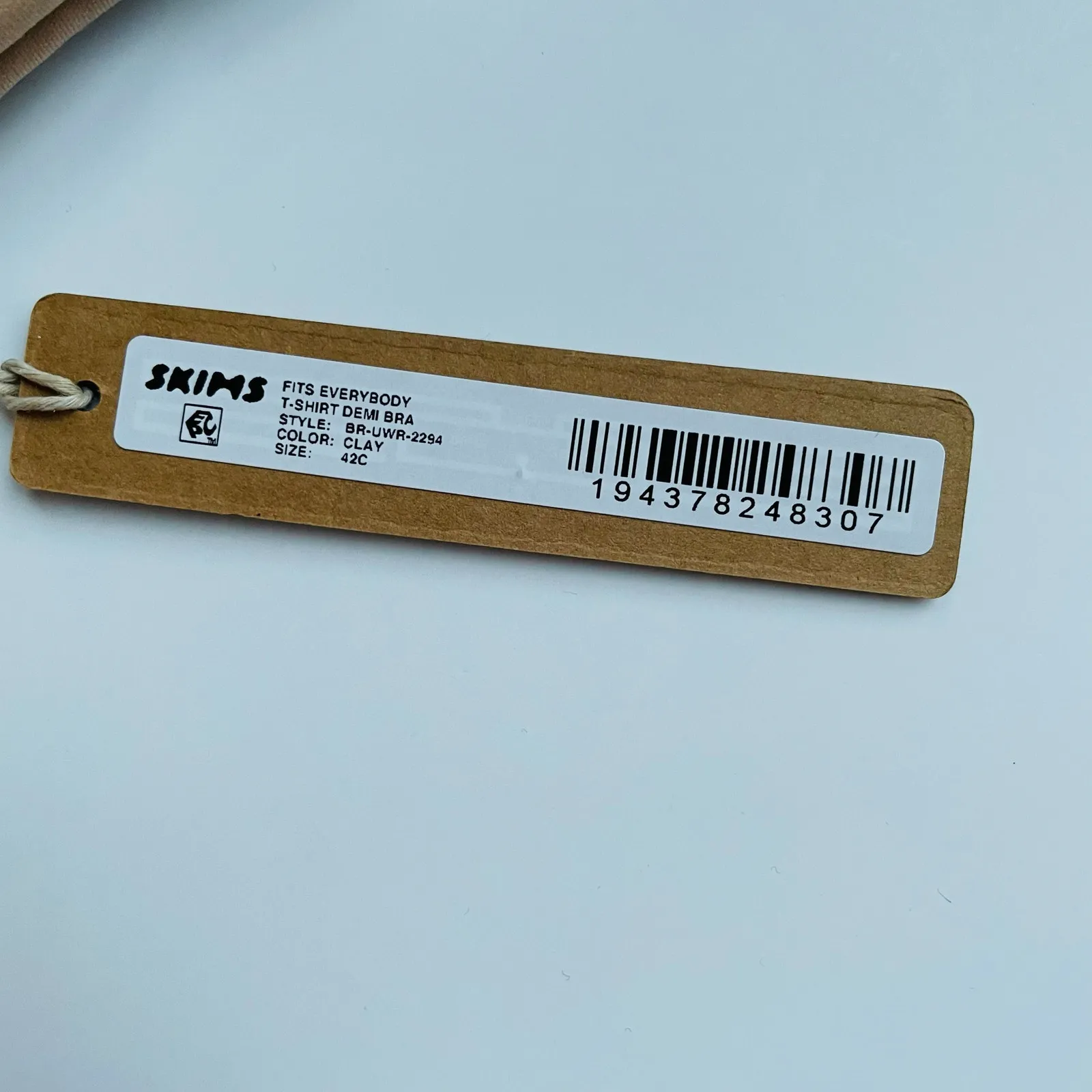 Skims Fits Everybody T-Shirt Demi Bra Clay Size 42C - Image 7