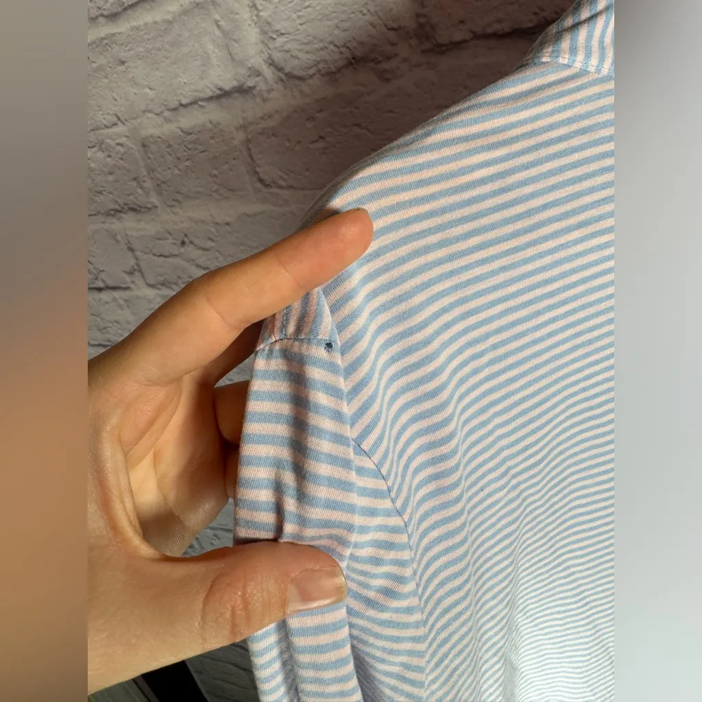 Renwick 3/4 Sleeve‎ Stripes pink & blue golf Polo Womens Size XLarge - Image 8