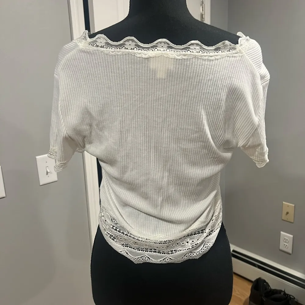 women’s button detail lace shirt - Image 6