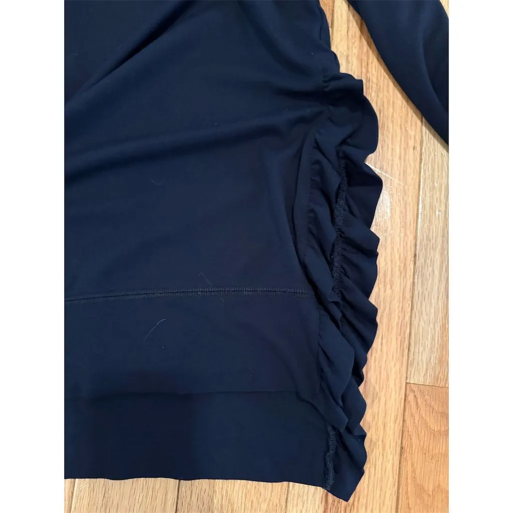 Stella & Dot Women's XL Blue Ruffle Long Sleeve Blouse Casual Top - Image 10