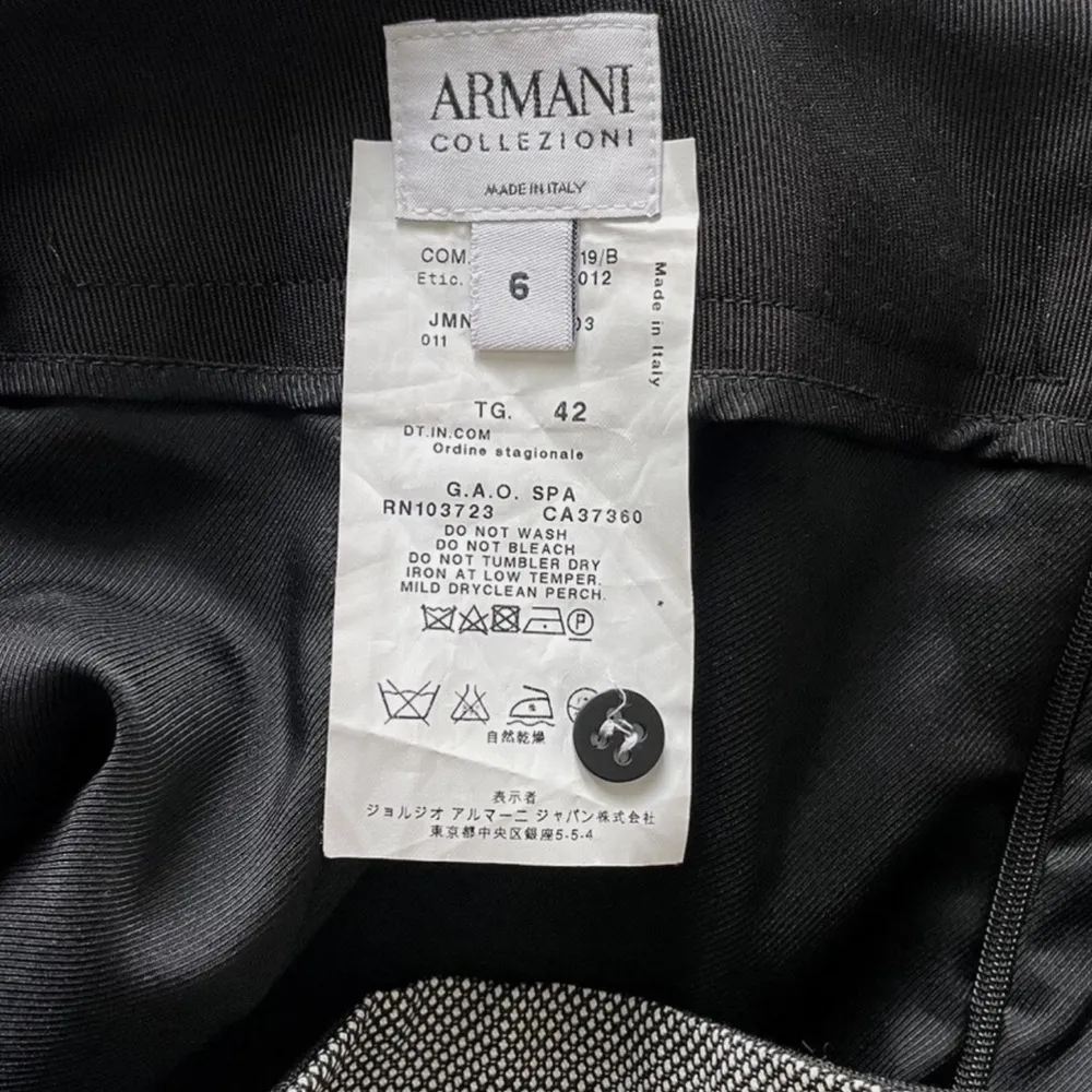 Armani Collezioni wool silk blend pencil skirt vintage size small Grey - Image 14