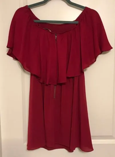 Off-the-Shoulder Ruffle-Top Dress - Image 7