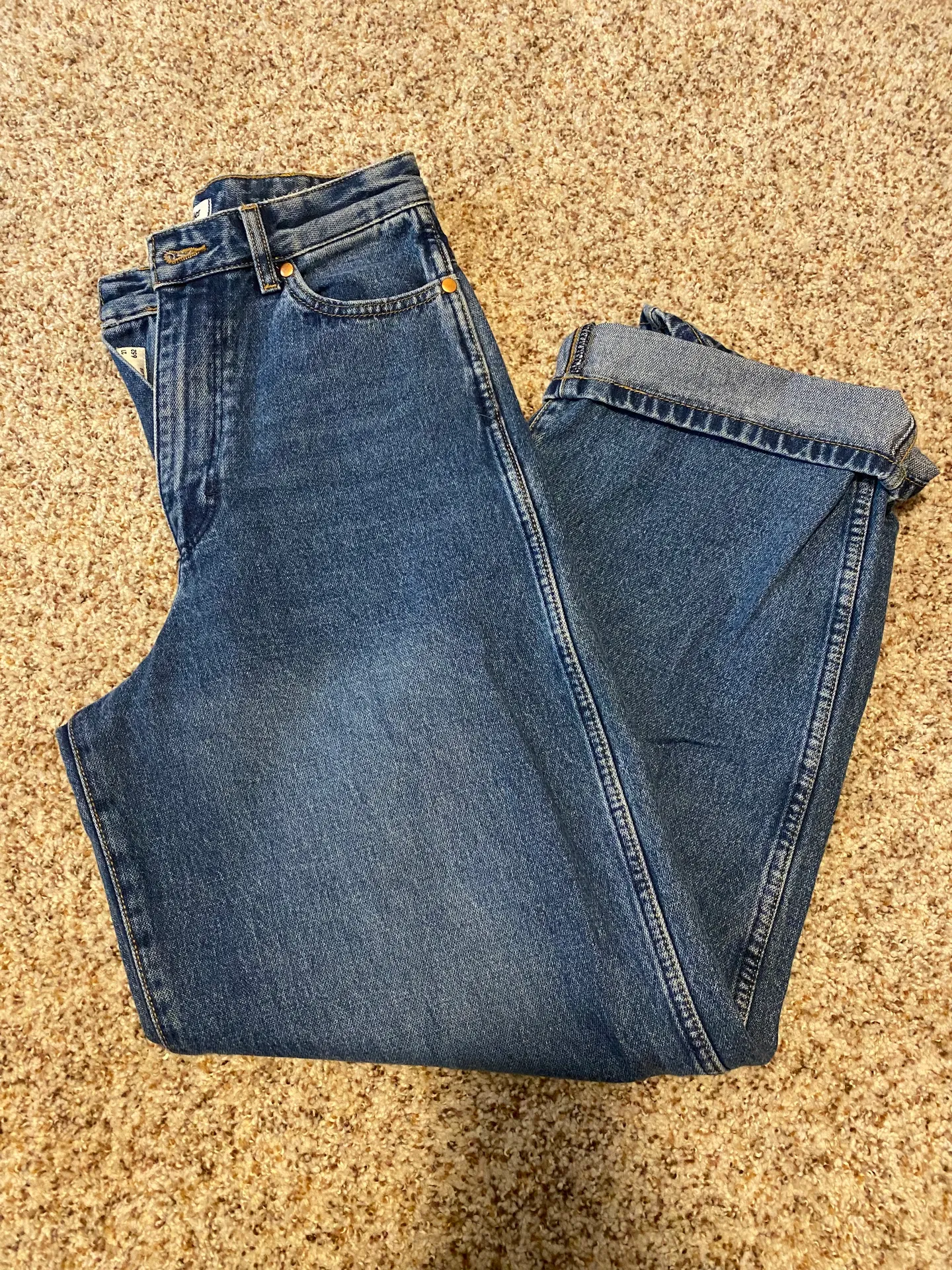 Wrangler High Rise Wide Leg Jeans - Image 3