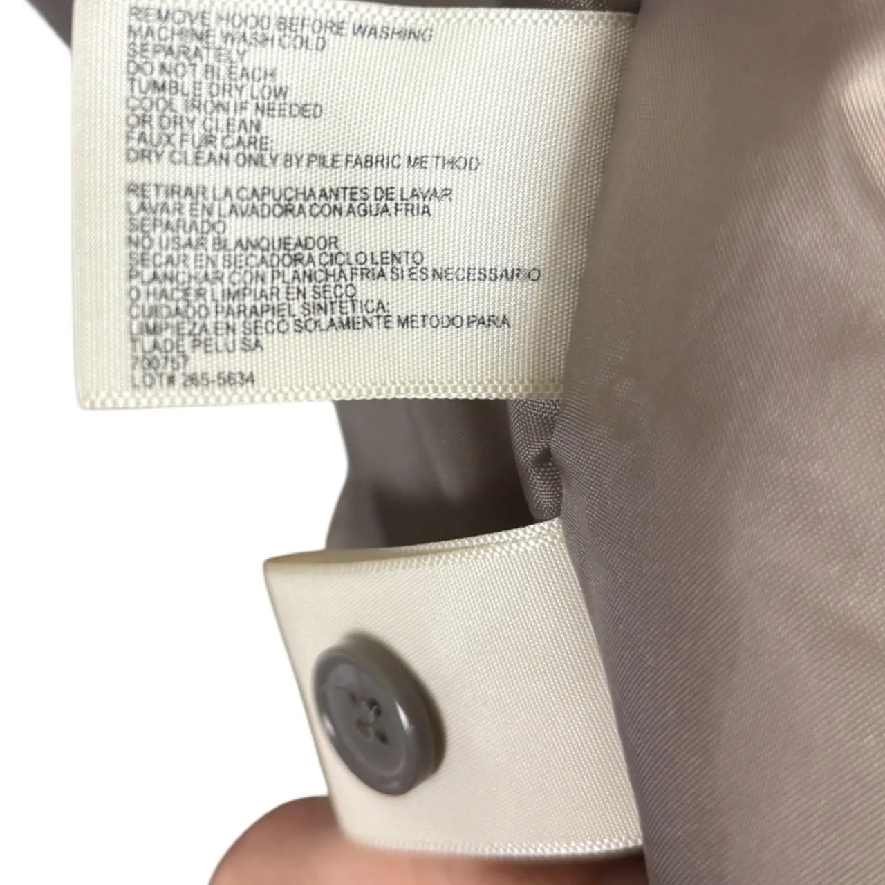 Vtg St. John’s Bay Women’s Jacket Sz L Gray Faux Suede Oversized  Cabincore Gorp - Image 12