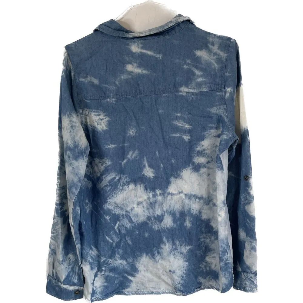 Karlie Tie Dyed Button Down Shirt Size M - Image 2