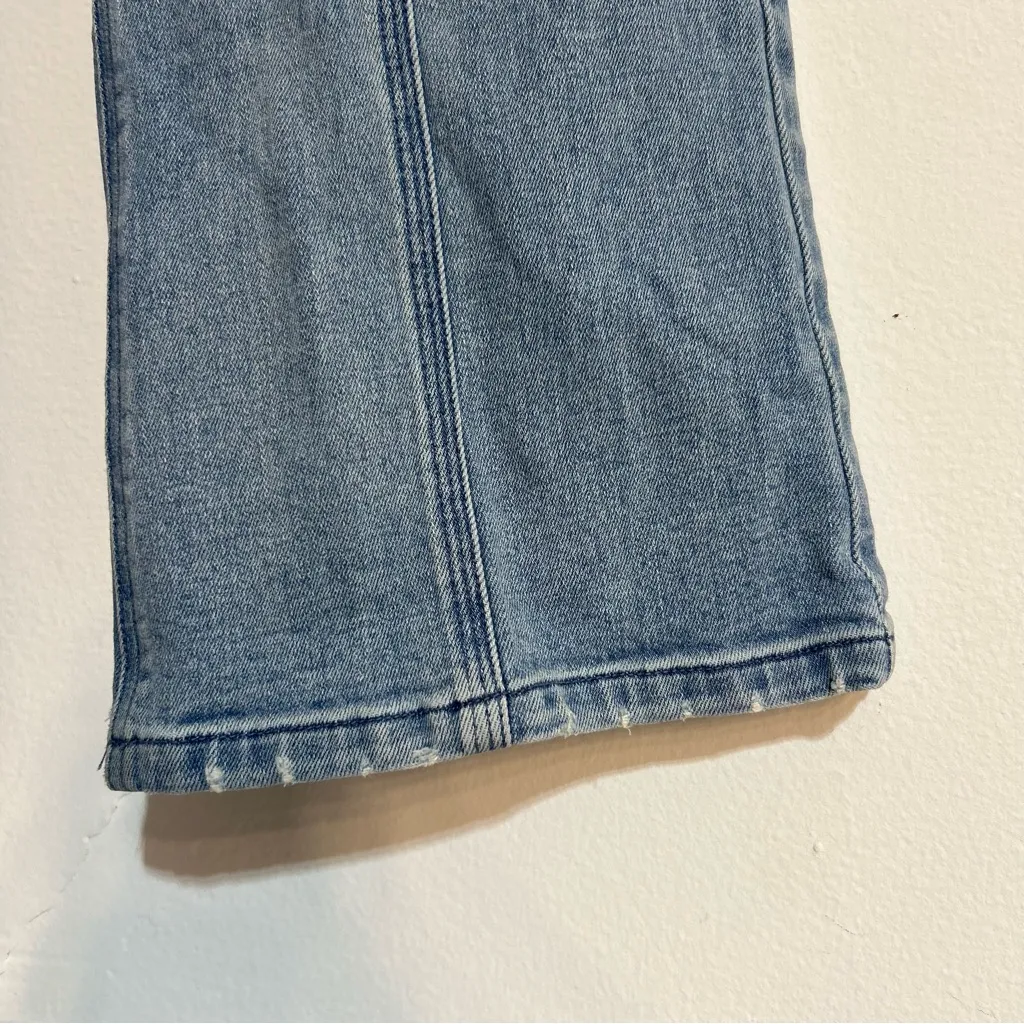 J. McLaughlin Clearwater Flare Seamed Jeans Light Wash Size 4 - Image 6