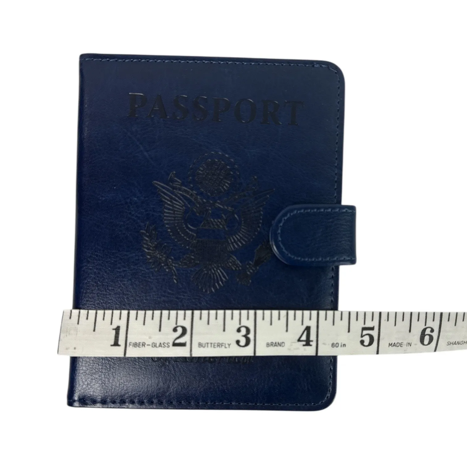 Blue Passport Holder Wallet with Pen | Travel Organizer Case NEW without tags - Image 4