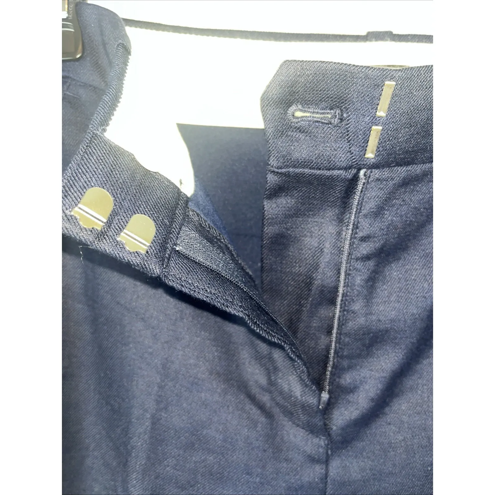 J. Crew NWT Carolina Flare Linen Blend Wide Leg Navy Preppy Pants Size 10 Blue - Image 6