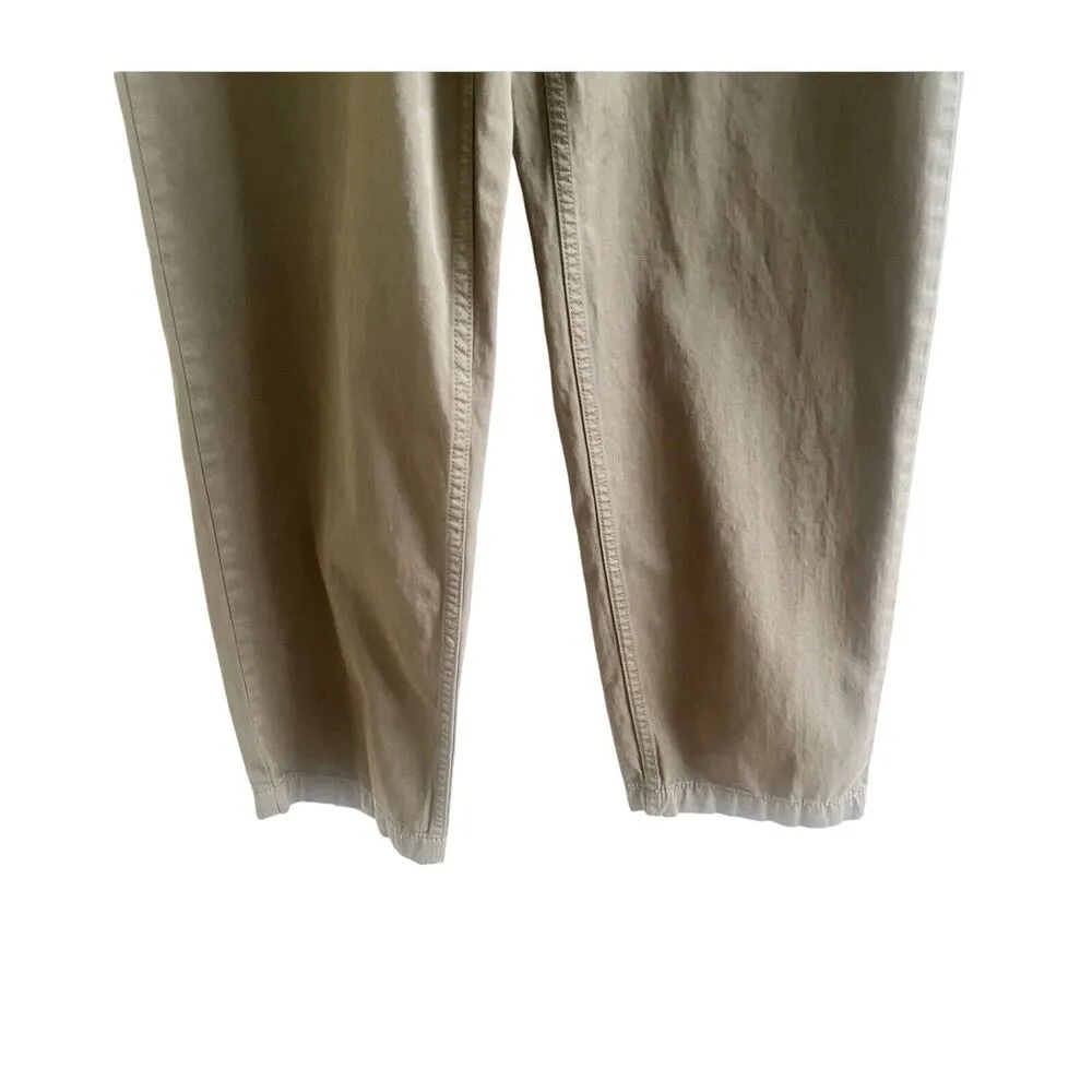 John Galt Shanghai Women’s Low Rise Chino Pants Olive Green Straight Leg Size S - Image 8