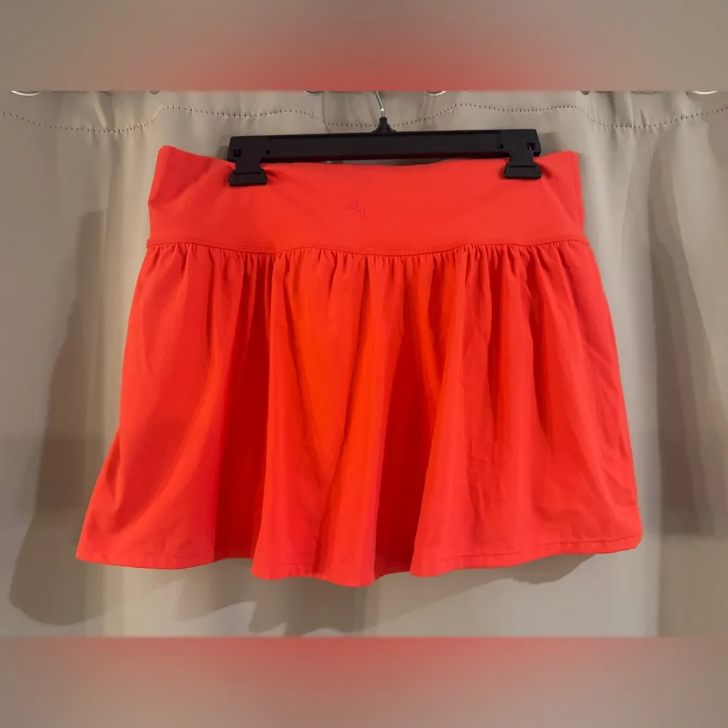 JoyLab Orange/ Red Activewear Skirt with built in shorts - Image 2