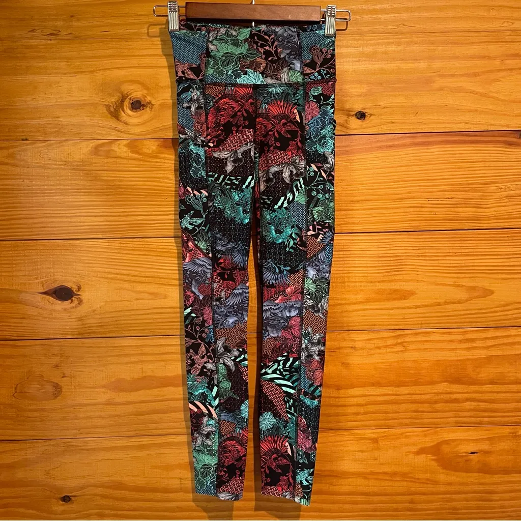 Lululemon Fast & Free 7/8 Tight II Leggings Nulux 24.5" Zen Clash Multi 2 W5ATMS - Image 2