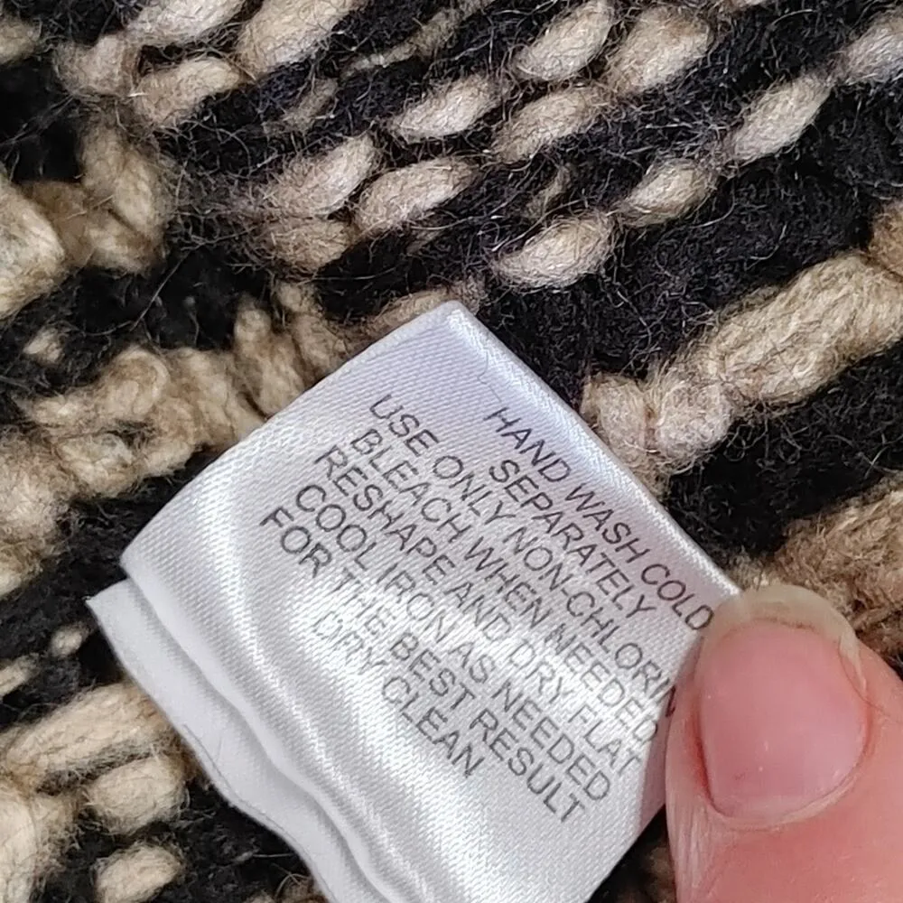 Hippie Rose Size Small Knit Open Cardigan Black Purple Pink Diamond Sweater - Image 8