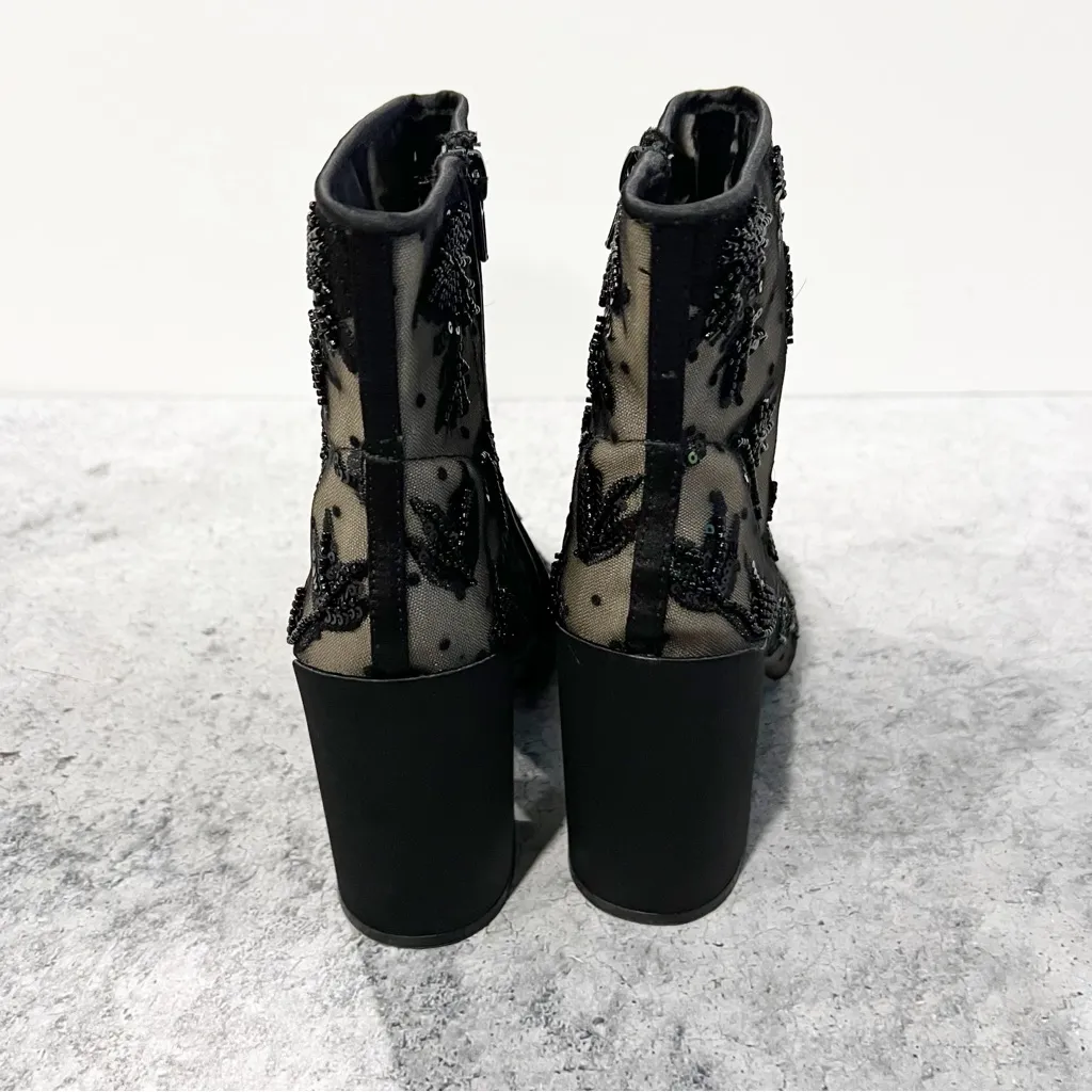 Betsey Johnson Merri Black Lace Dress Bootie size 7.5 - Image 6