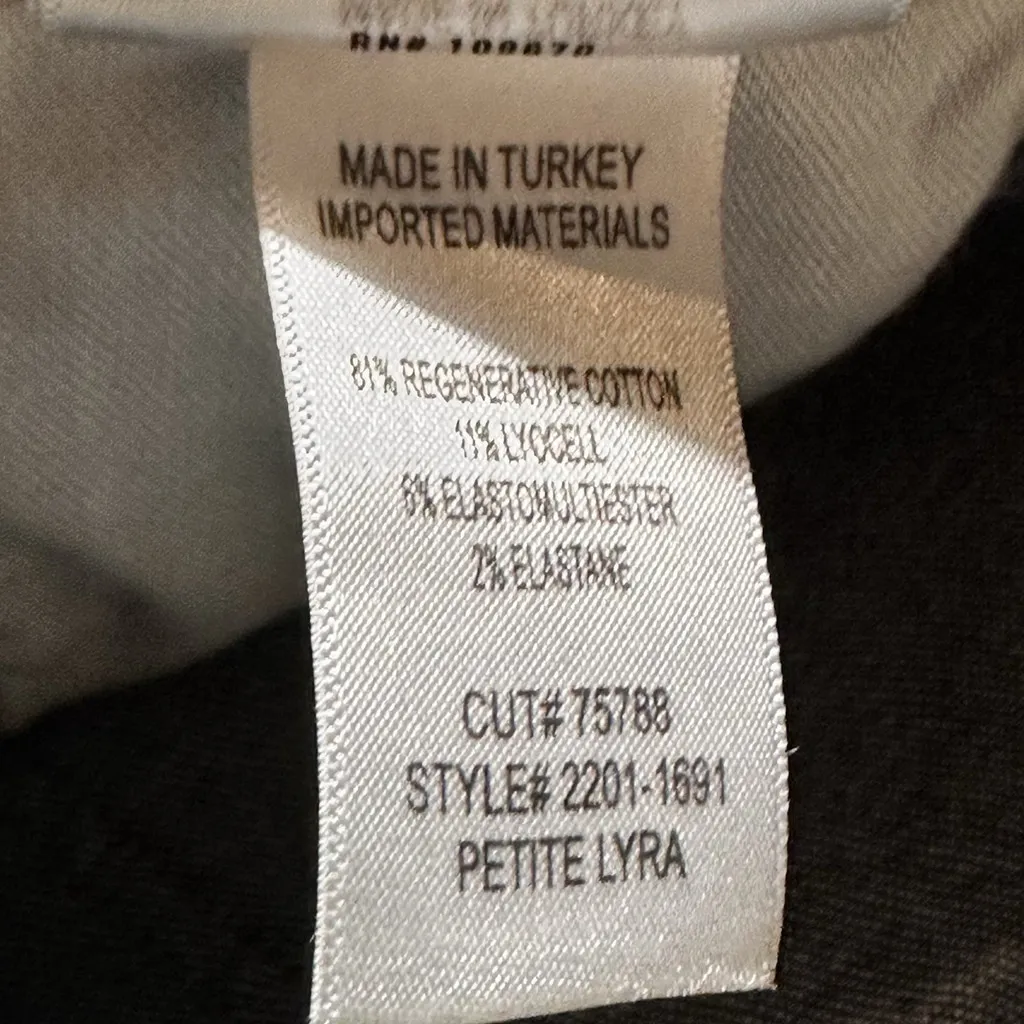 Citizens of Humanity Womens Lyra Wide Leg Crop Jeans Lotus Stretch Raw Hem 28 - Image 12