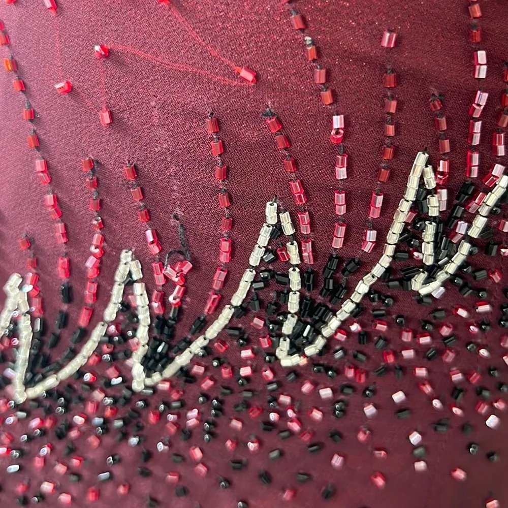 Vintage Vampy Prom Dress Red Size 2 - Image 6