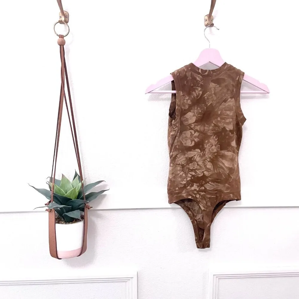 Cotton Citizen Brisbane Brown Java Crystal Tank Bodysuit Size XS - Image 8